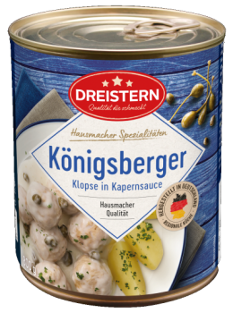 8 Stueck Koenigsberger Klopse in Kapernsauce, 800 Gramm